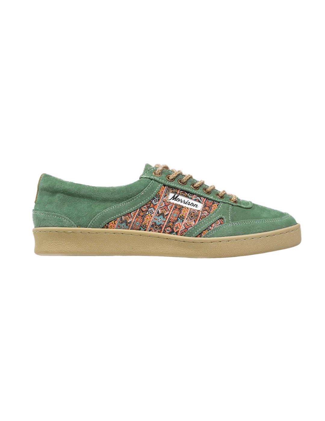 Zapatillas Morrison Maya verdes estampadas unisex