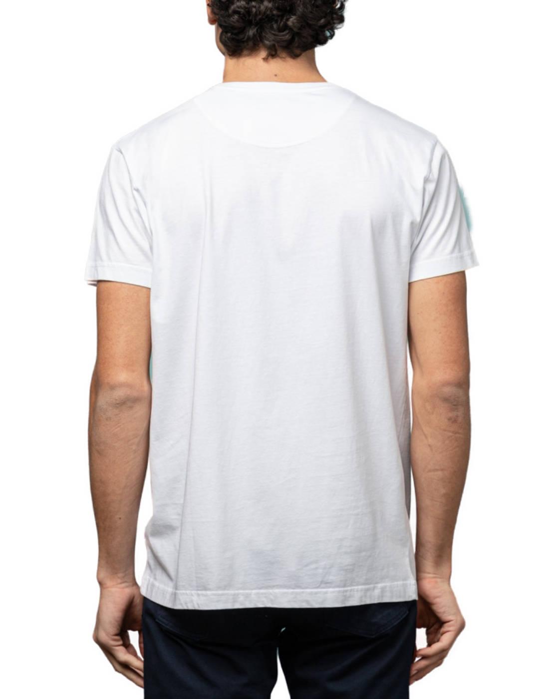 Camiseta Scotta Rainy blanca manga corta para hombre