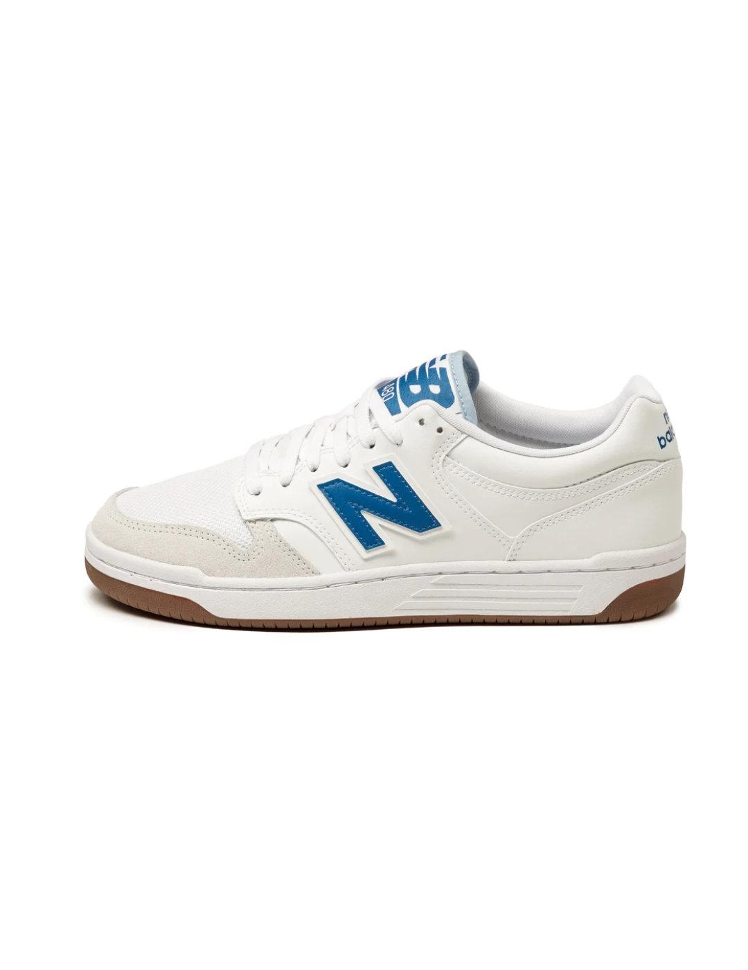 Zapatillas New Balance 480 blanca y azul para hombre