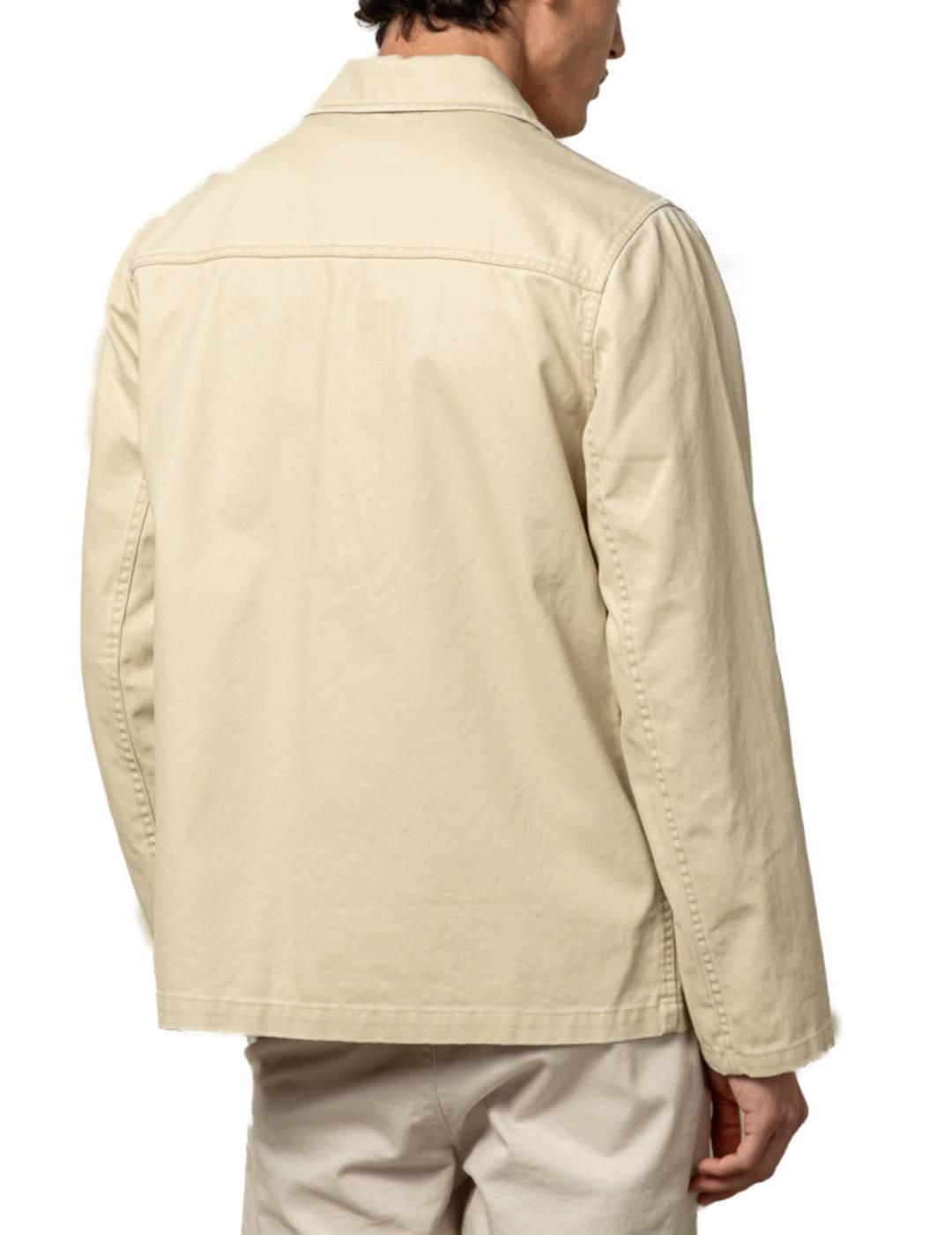 Sobrecamisa Scotta Worker beige cierre botones para hombre