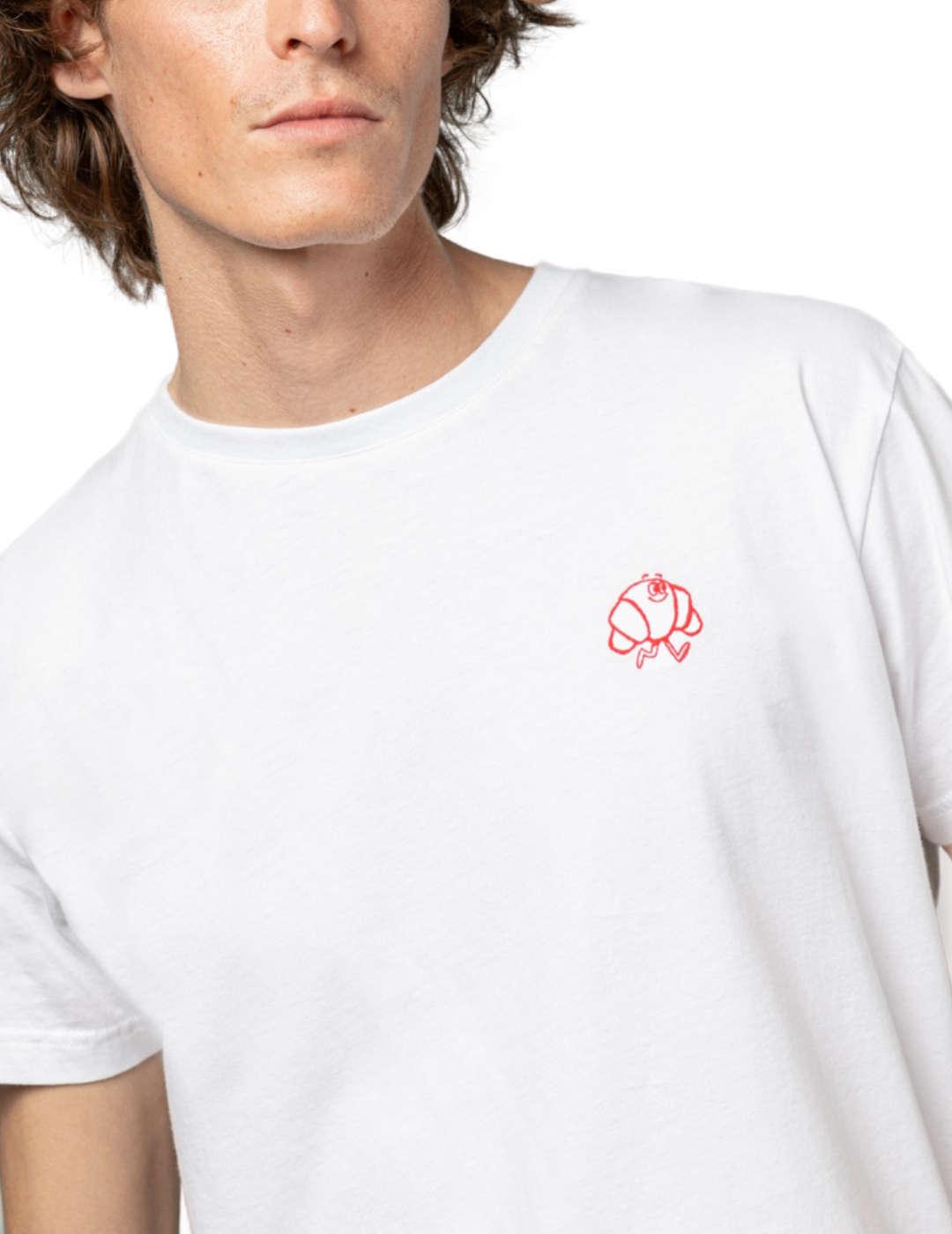 Camiseta Scotta Croissant blanco manga corta para hombre