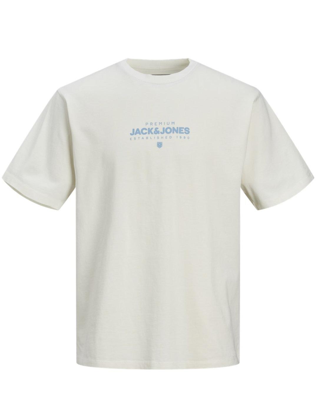 Camiseta Jack&Jones Huxi blanco manga corta para hombre