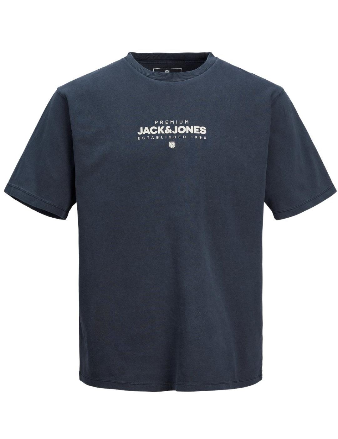 Camiseta Jack&Jones Huxi azul marino manga corta para hombre
