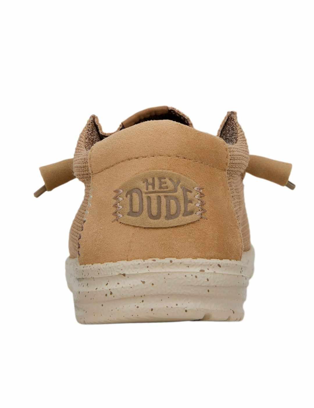 Mocasín HeyDude Wally camel para hombre