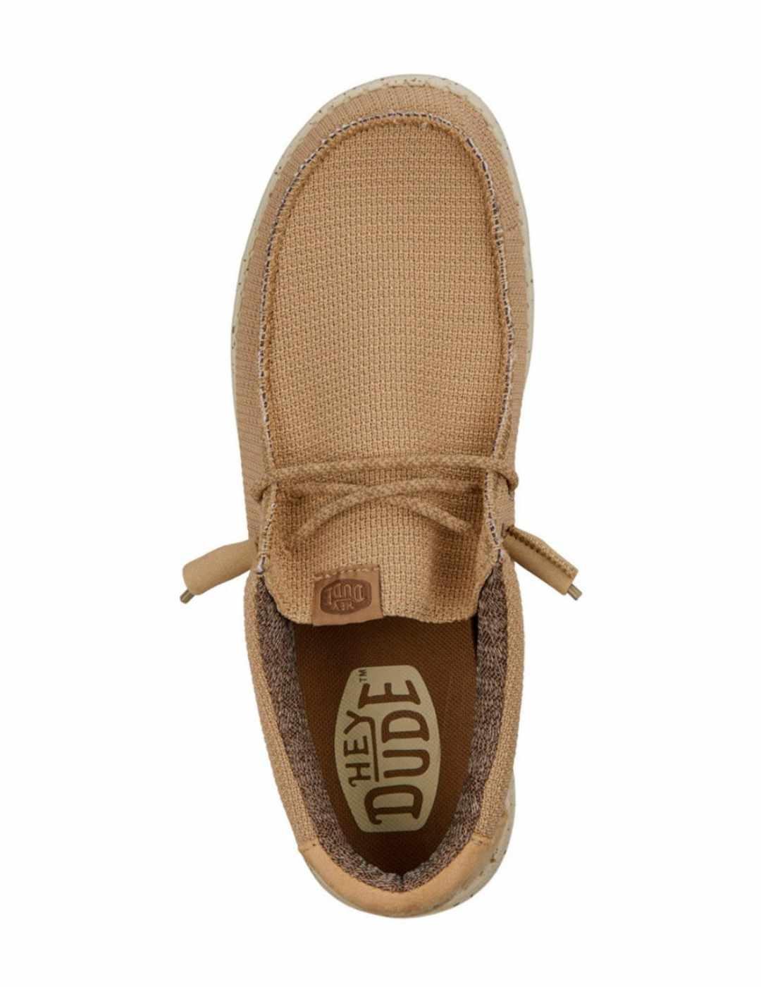 Mocasín HeyDude Wally camel para hombre