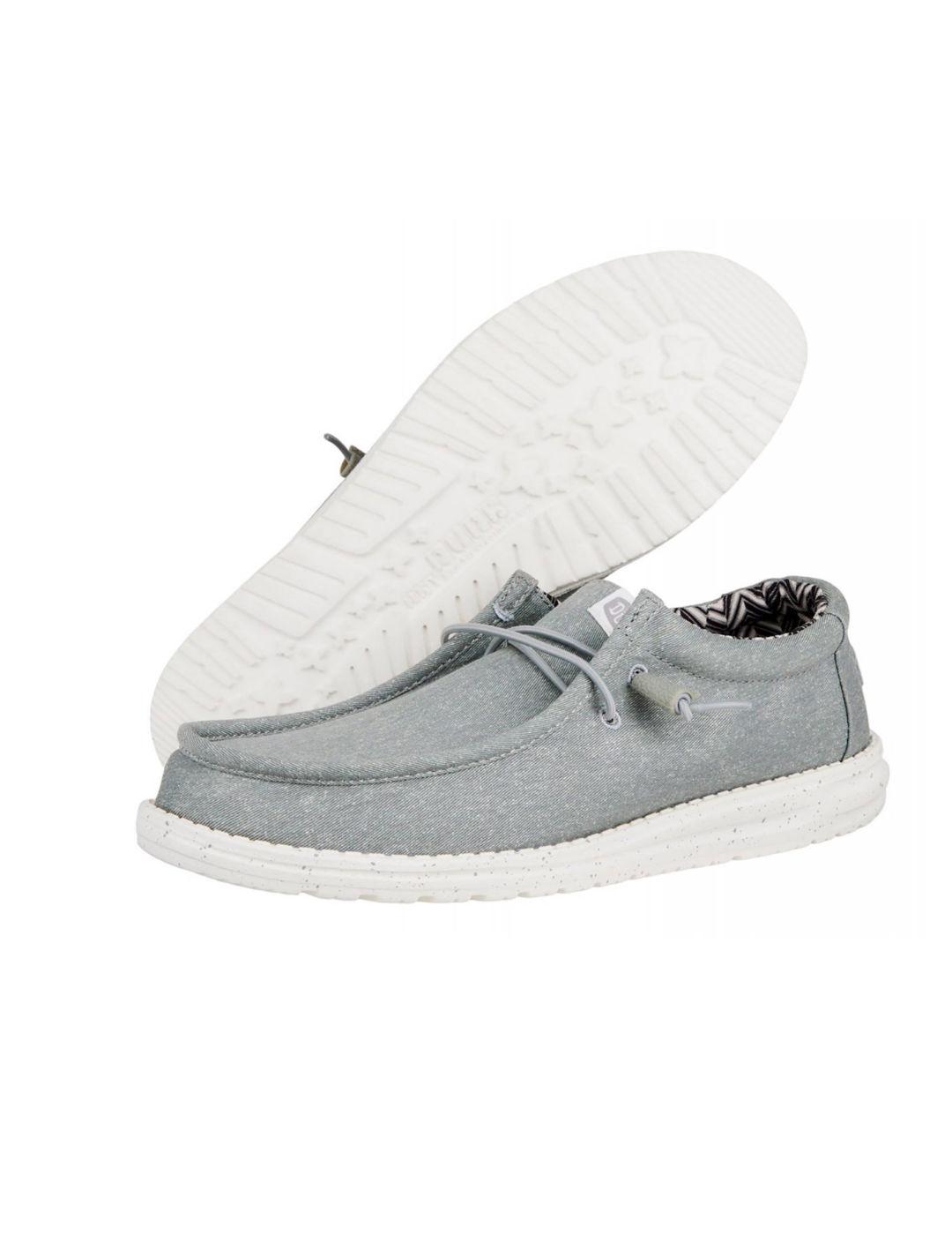 Mocasín HeyDude Wally gris para hombre