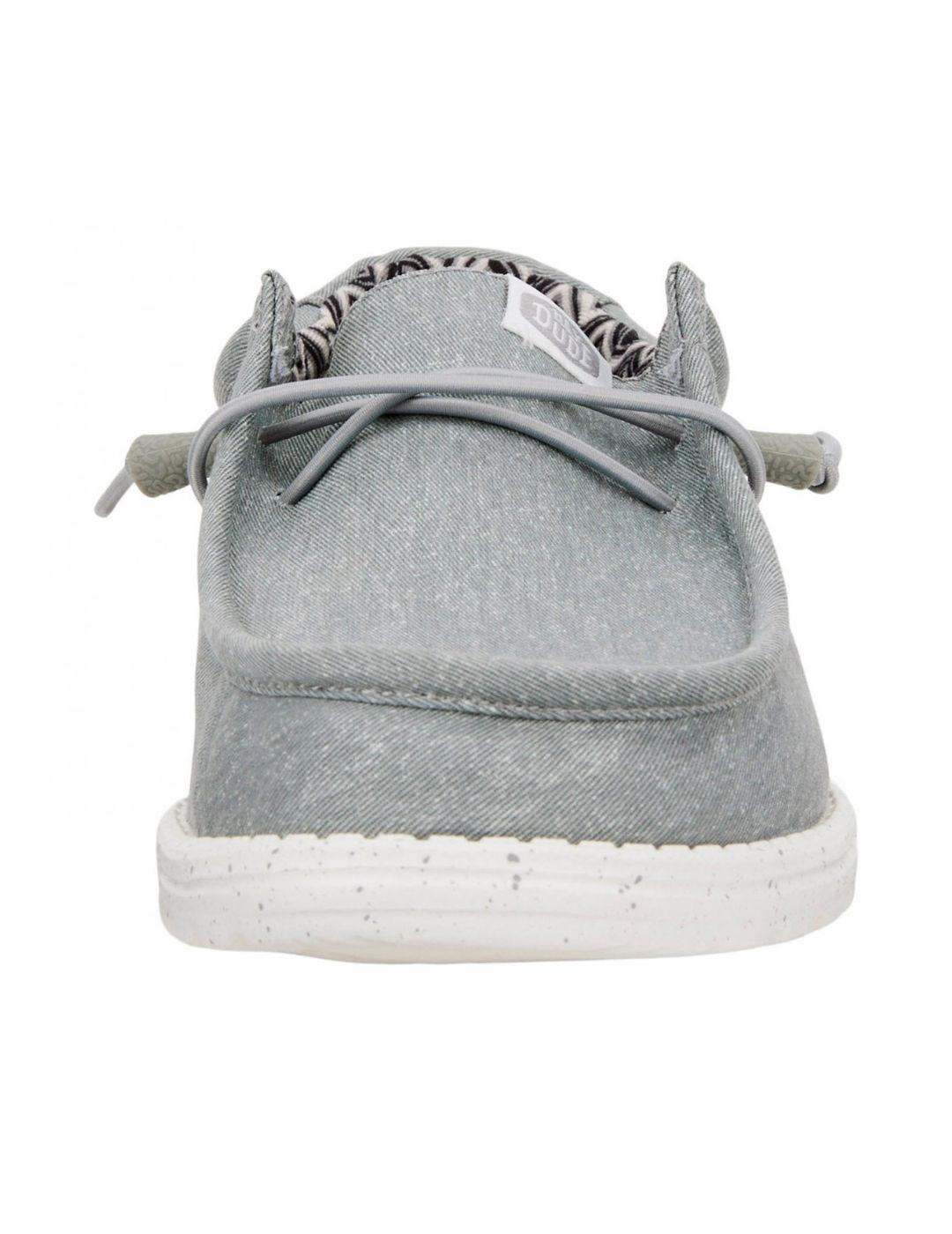 Mocasín HeyDude Wally gris para hombre