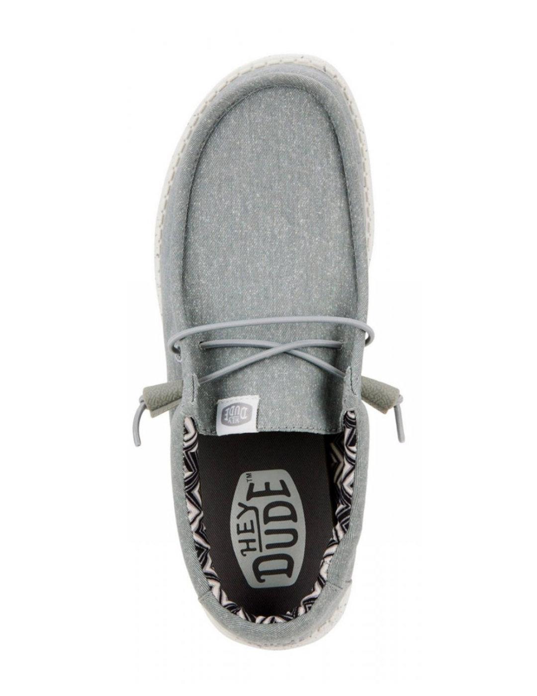 Mocasín HeyDude Wally gris para hombre