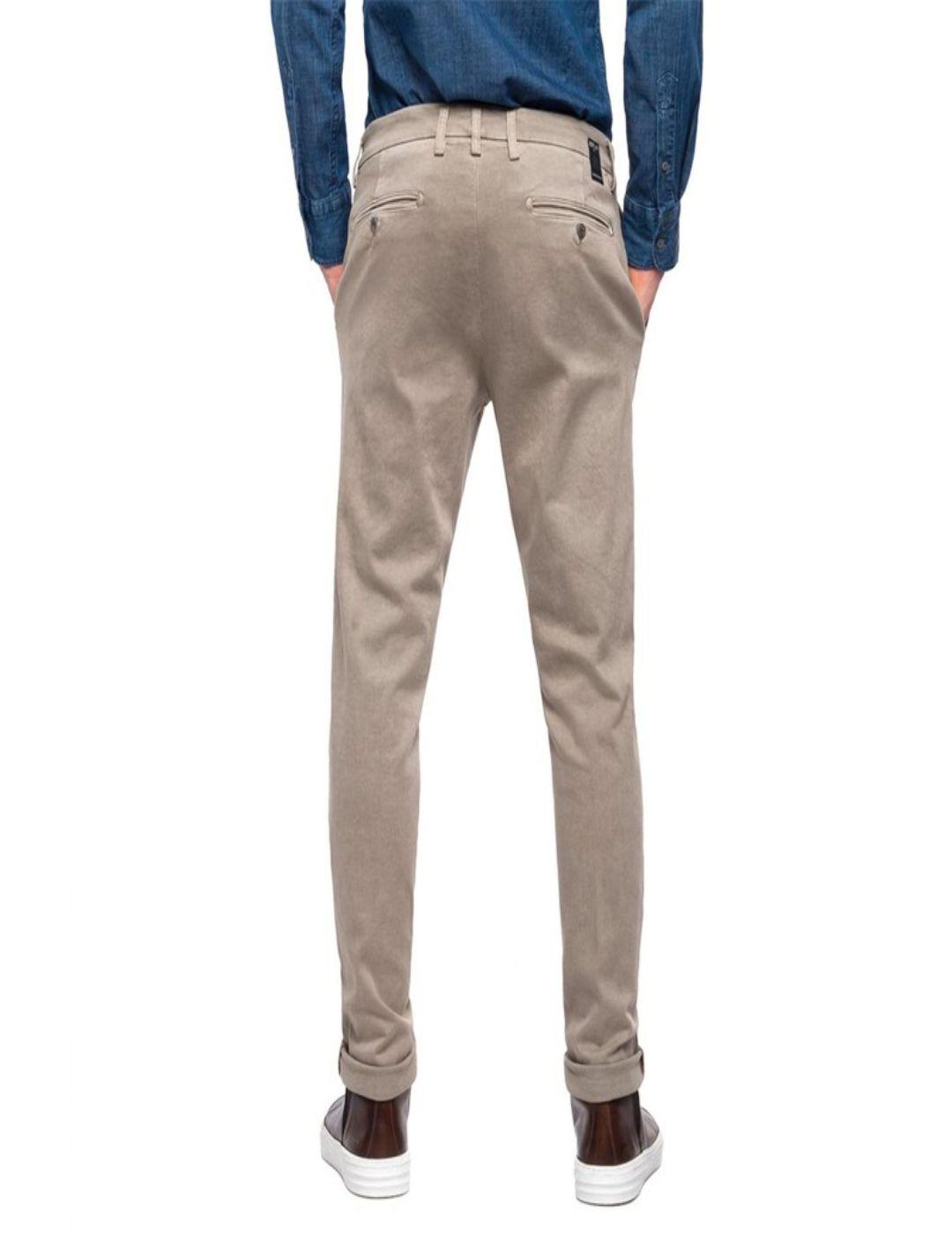 Chino Replay Hyperflex Zeumar beige para hombre-&