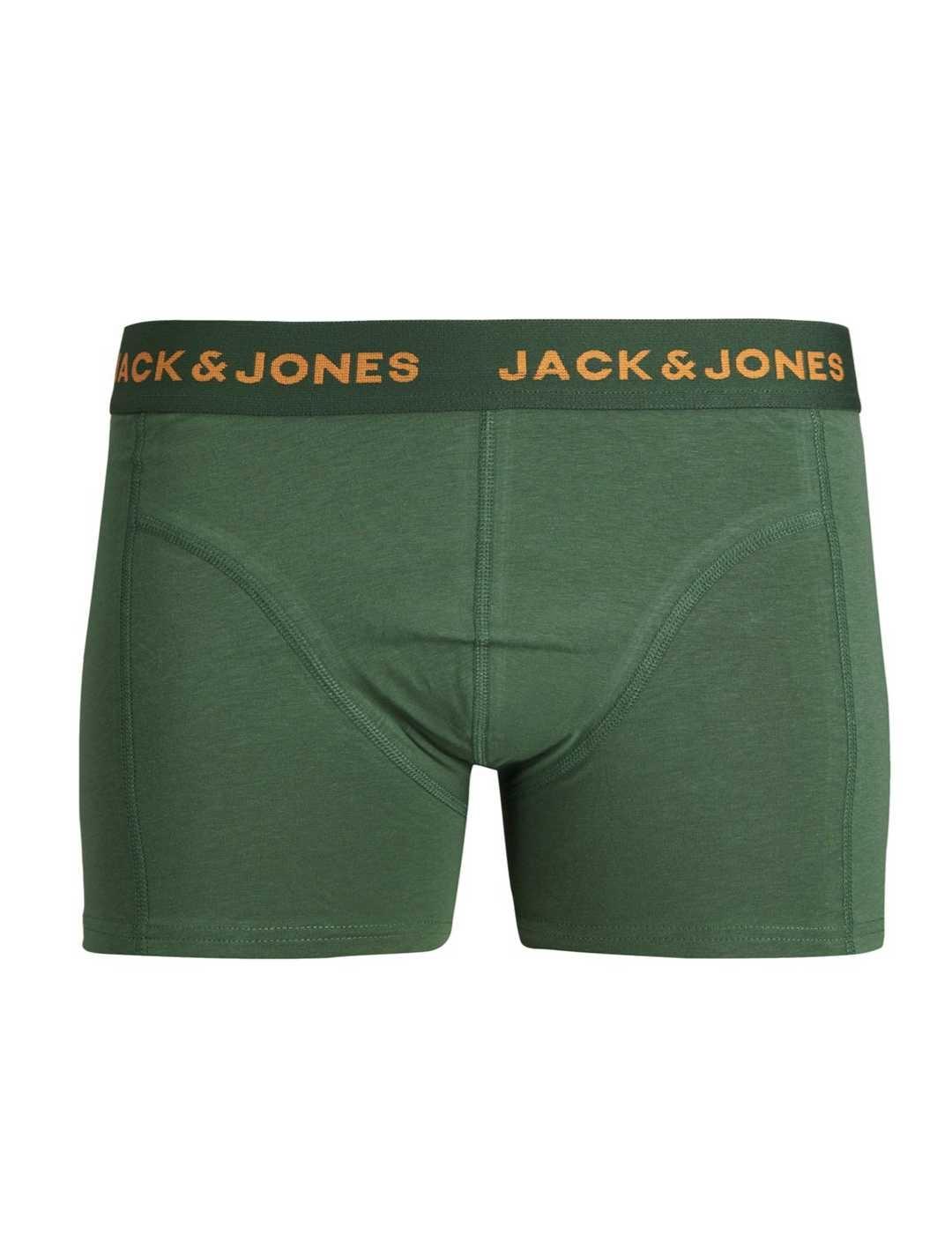 Intimo Jack&Jones pack3 verde trunk para hombre