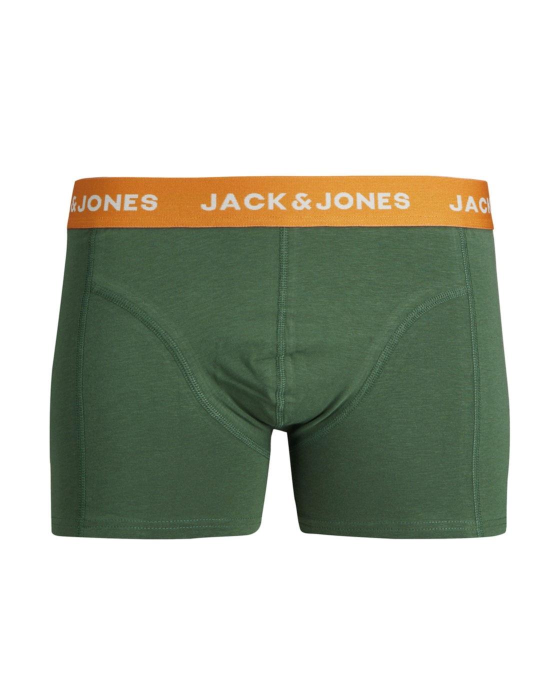 Intimo Jack&Jones pack3 verde trunk para hombre