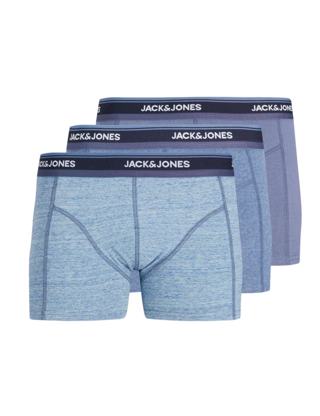 Intimo Jack&Jones pack3 trunk azul para hombre