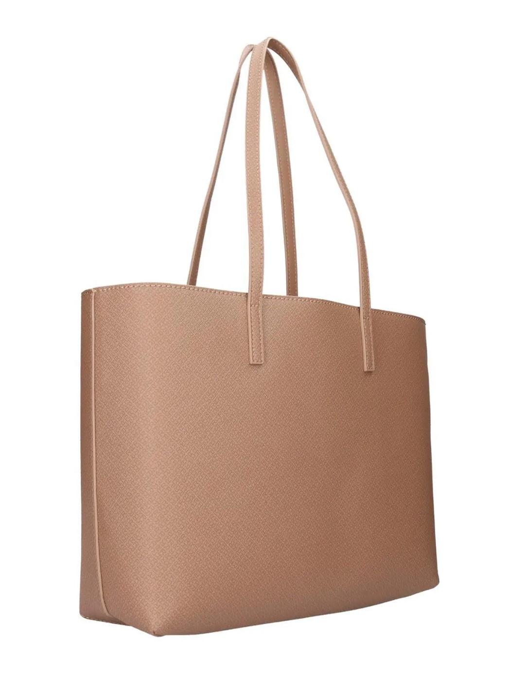 Bolso tote Replay beige reversible con asas para mujer