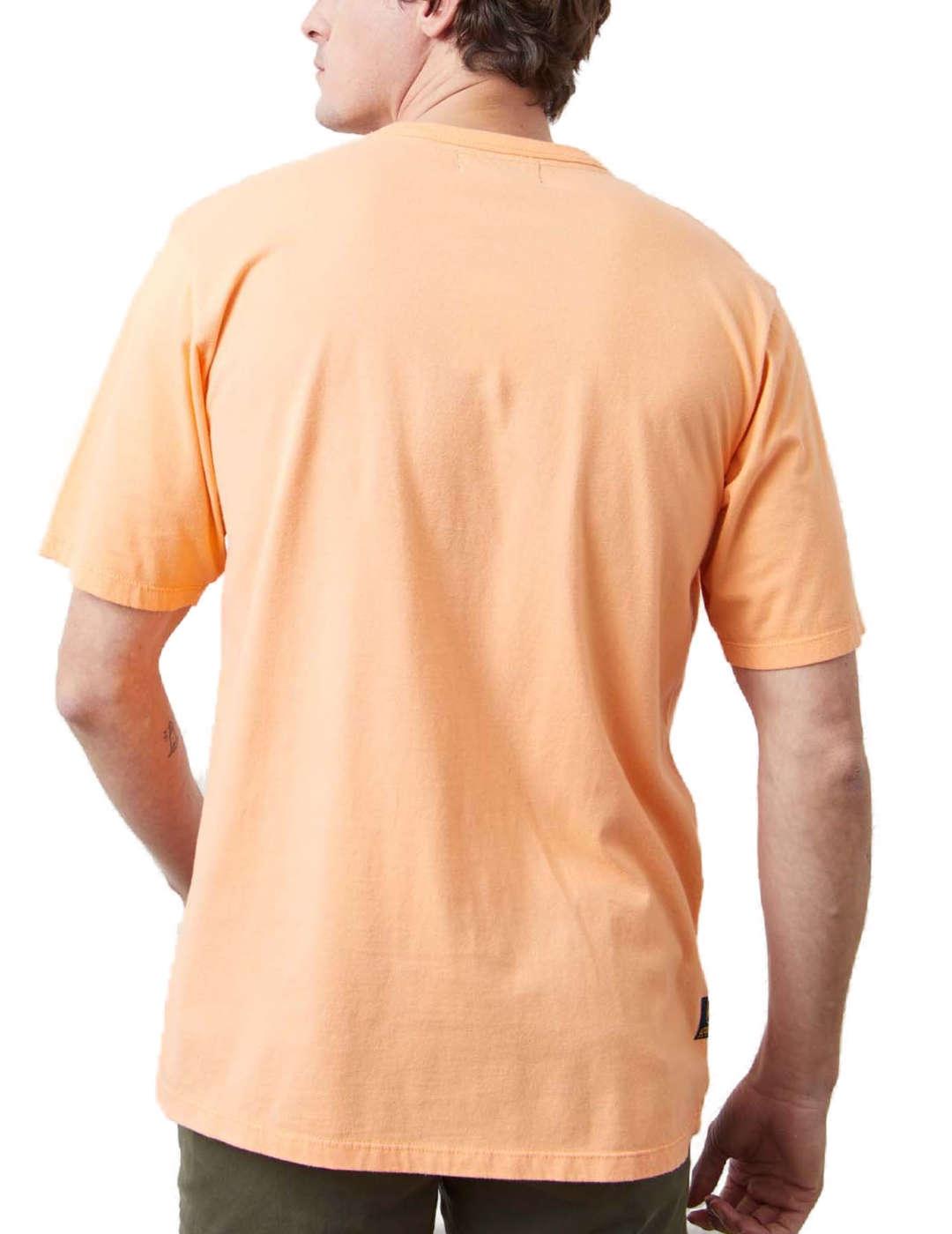 Camiseta Altonadock naranja manga corta para hombre