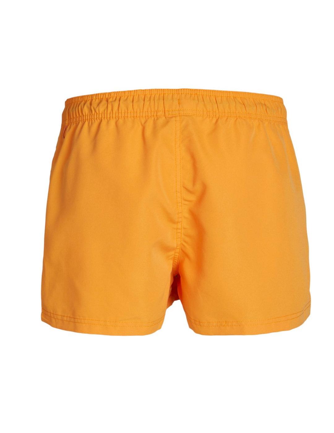 Bañador Jack&Jones Bora Bora naranja corto de hombre