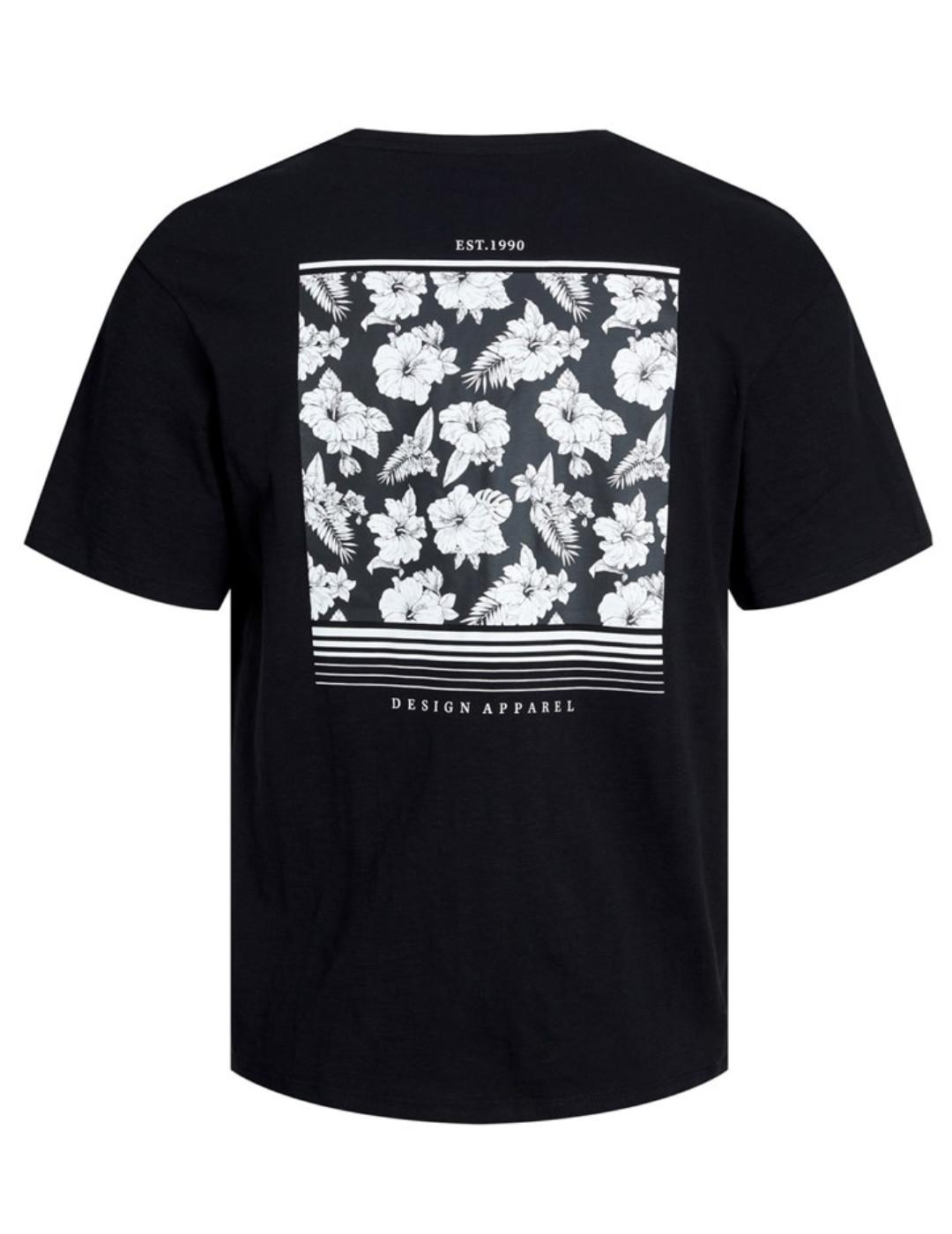 Camiseta Jack&Jones Guru negro manga corta para hombre