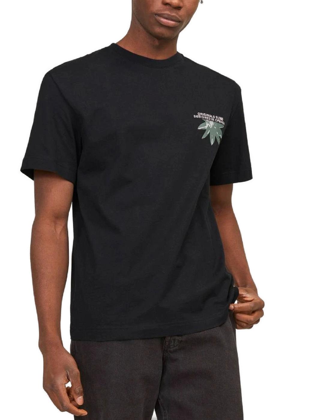 Camiseta Jack&Jones Tampa negro manga corta para hombre
