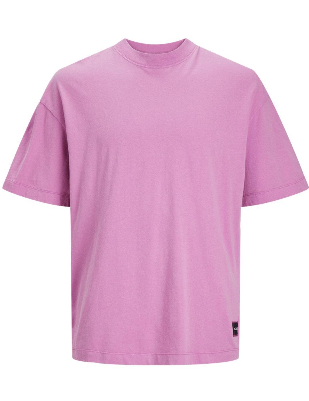 Camiseta Jack&Jones Grand rosa manga corta para hombre