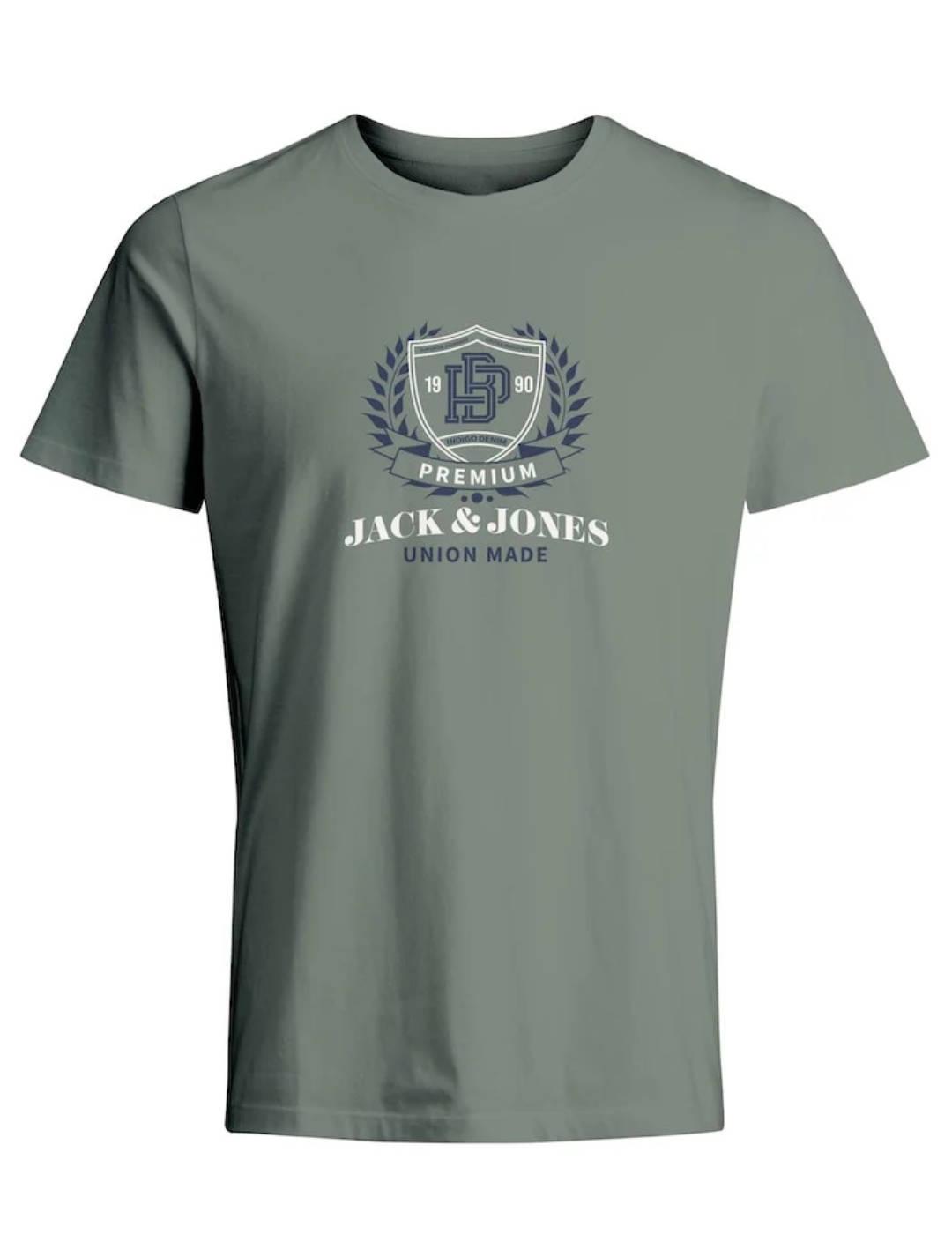 Camiseta Jack&Jones Cameros verde manga corta para hombre