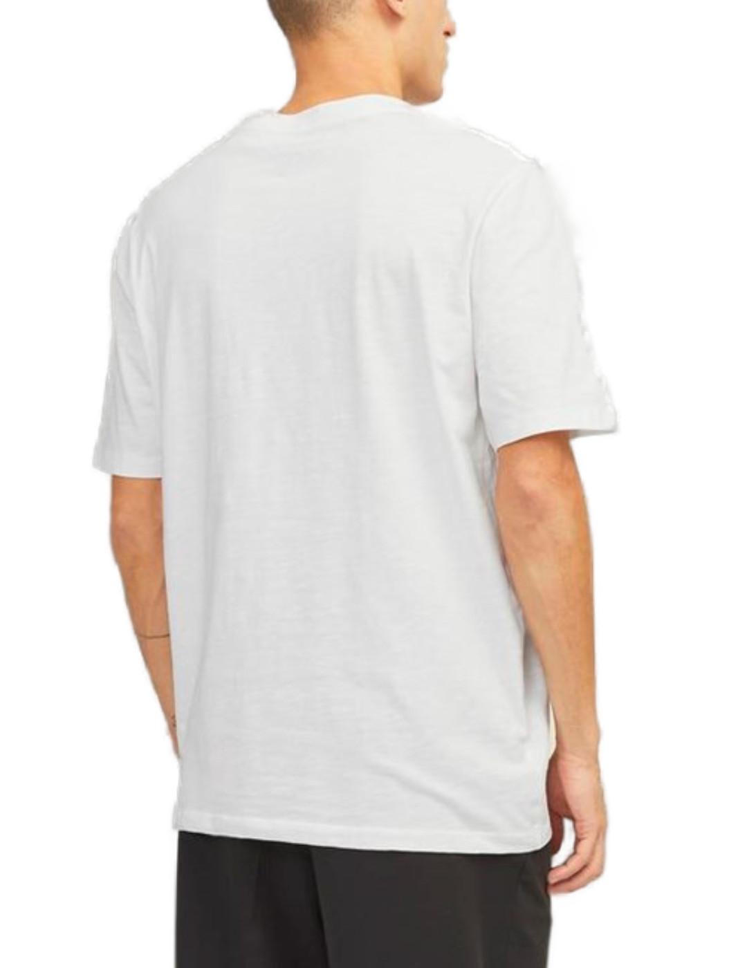 Camiseta Jack&Jones Lafayette blanca manga corta de hombre