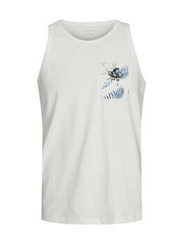 Camiseta de tirantes Jack&Jones Chill blanca para hombre
