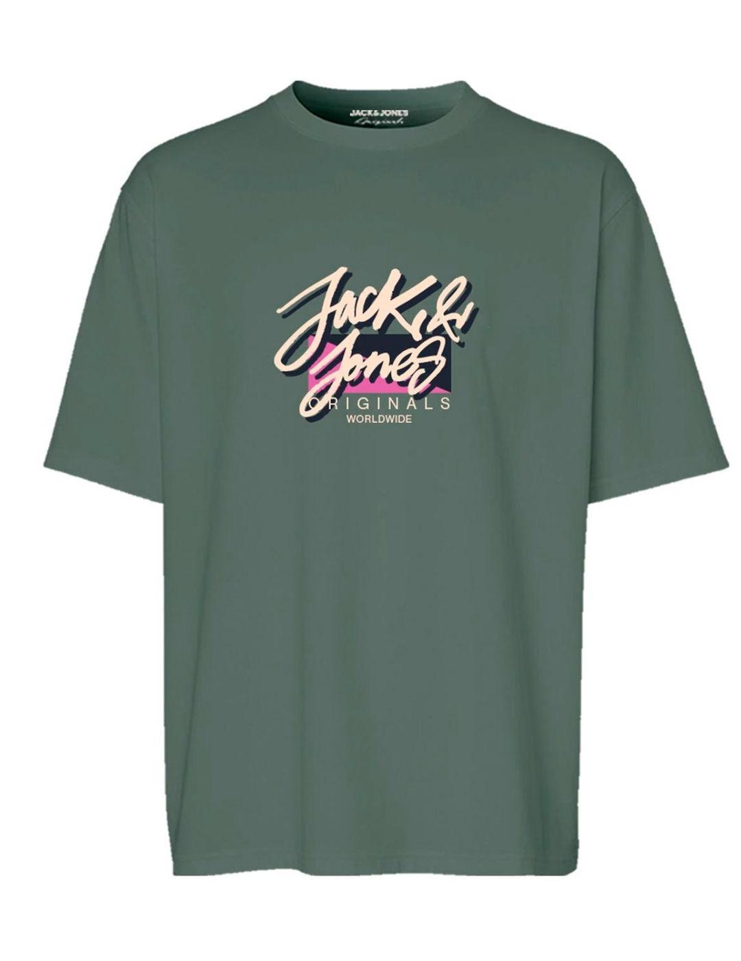Camiseta Jack&Jones Tampa verde manga corta para hombre