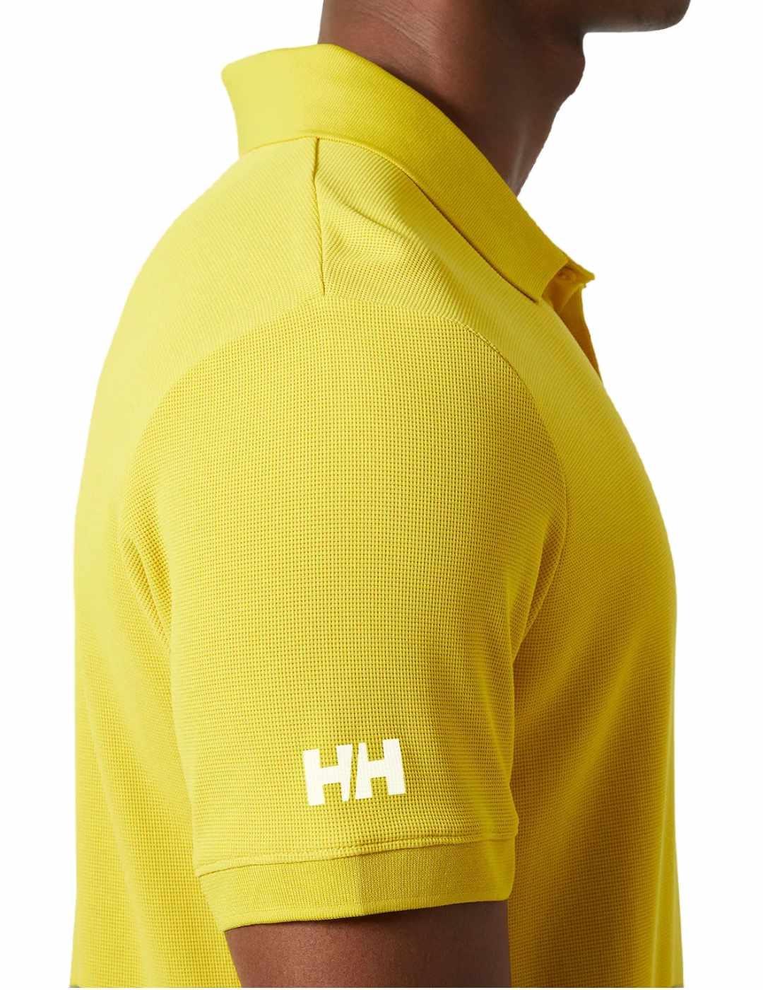 Polo Helly Hansen Race amarillo manga corta para hombre