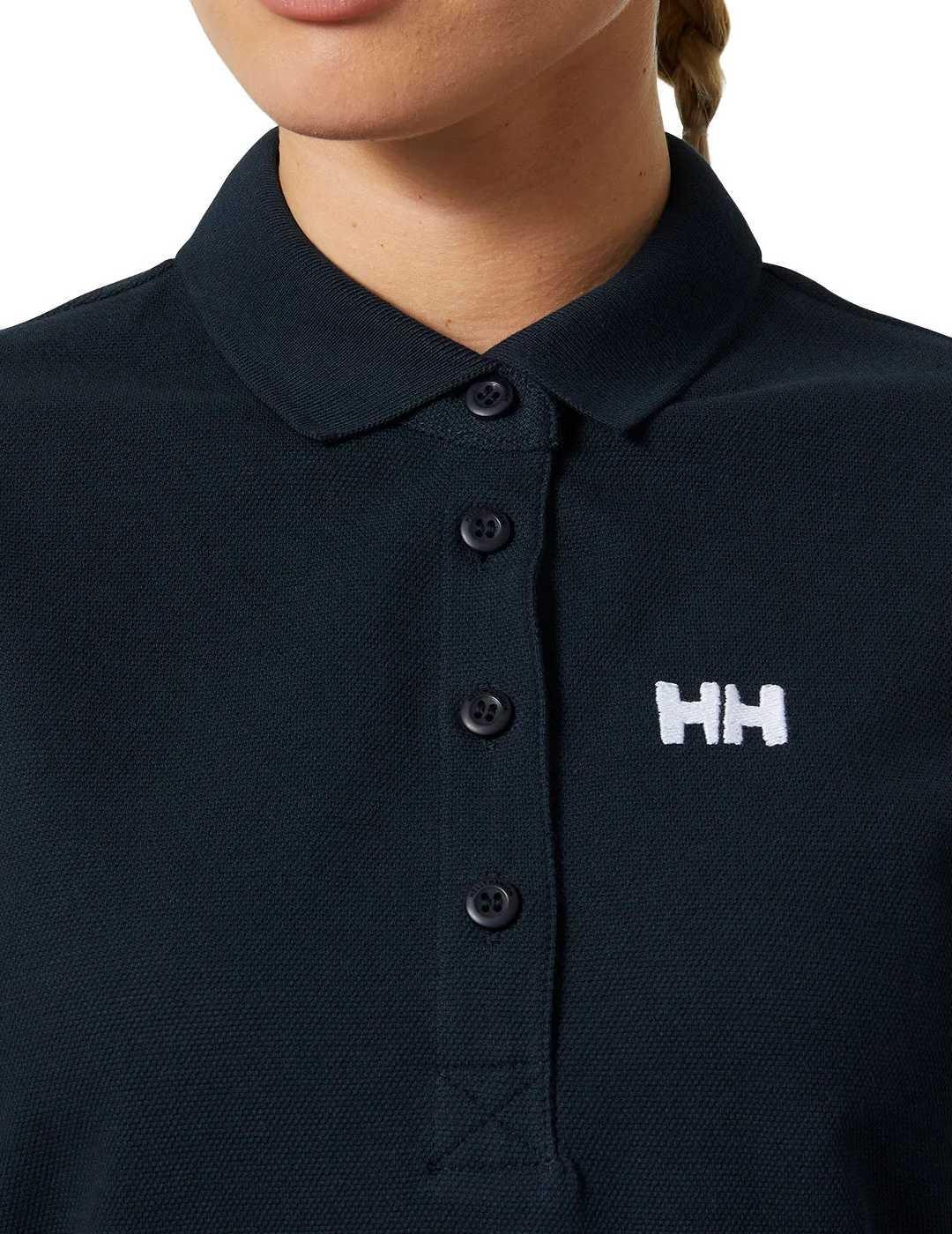 Polo Helly Hansen Pier azul marino manga corta para mujer