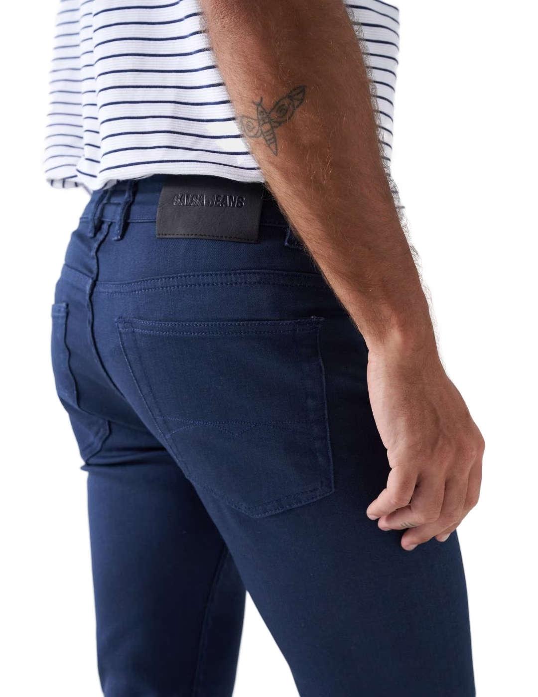 Pantalón vaquero Salsa slim azul marino slim de hombre