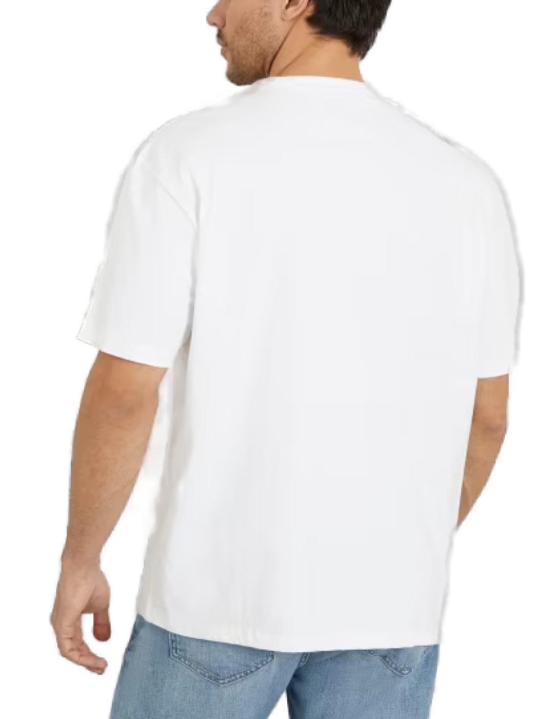 Camiseta Guess First blanca estampada manga corta de hombre
