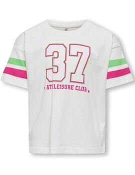 Camiseta Only Kida Vera blanca 37 manga corta para niña
