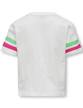 Camiseta Only Kida Vera blanca 37 manga corta para niña