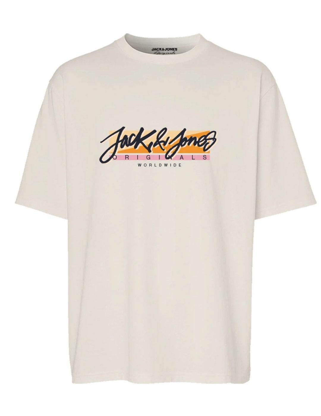 Camiseta Jack&Jones Junior Tampa amarillo manga corta niño