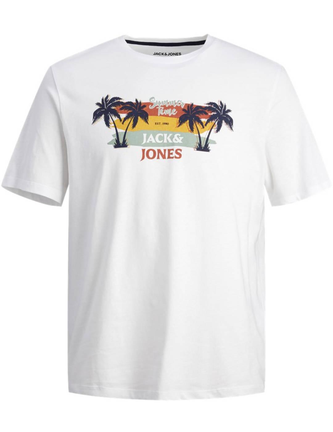 Camiseta Jack&Jones junior Summer blanca manga corta niño