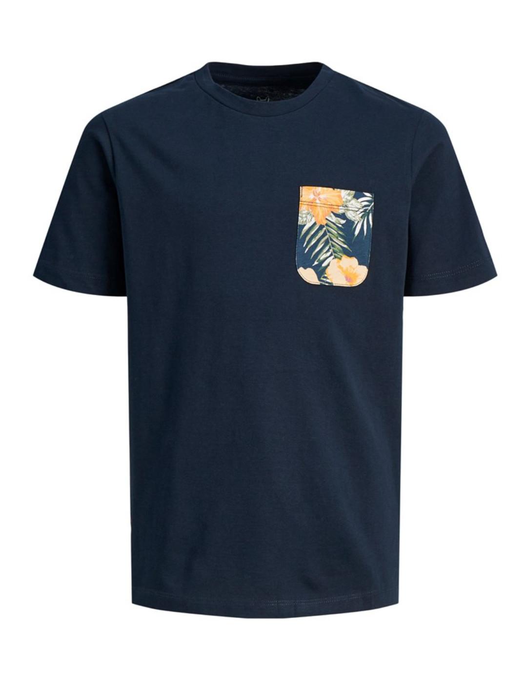 Camiseta Jack&Jones Chill azul marino manga corta para niño
