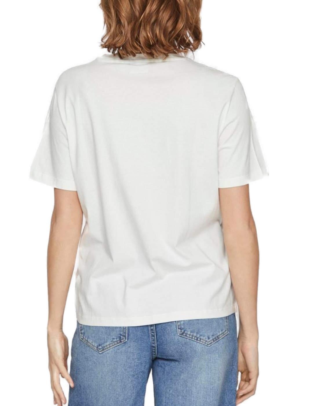 Camiseta Vila Sybil blanca Hope manga corta para mujer