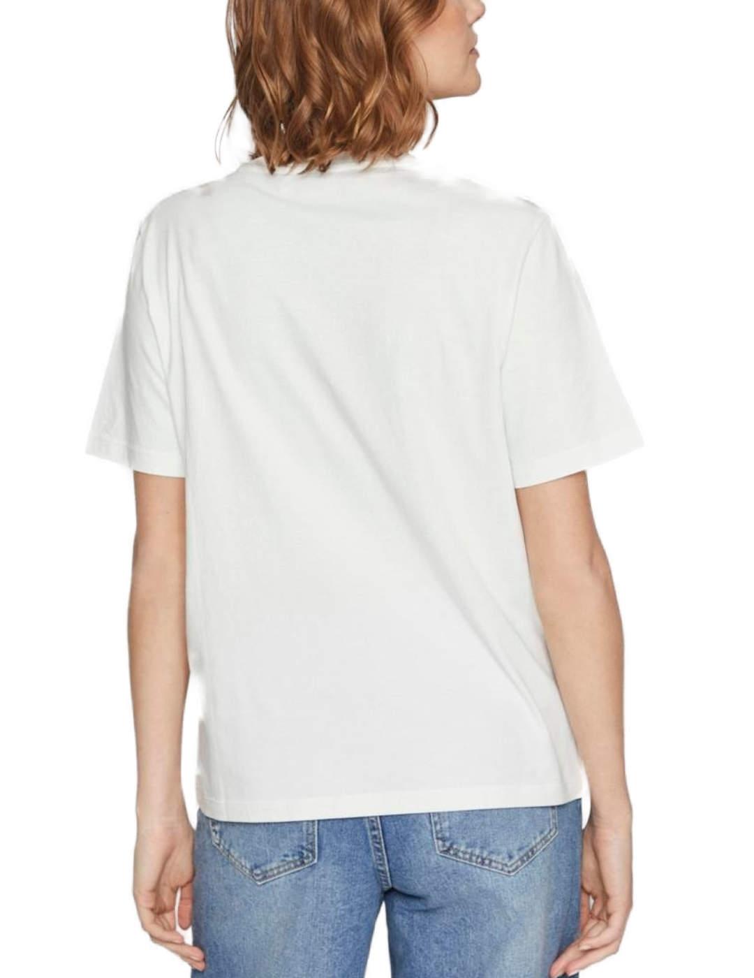 Camiseta Vila Sybil blanca Women manga corta para mujer