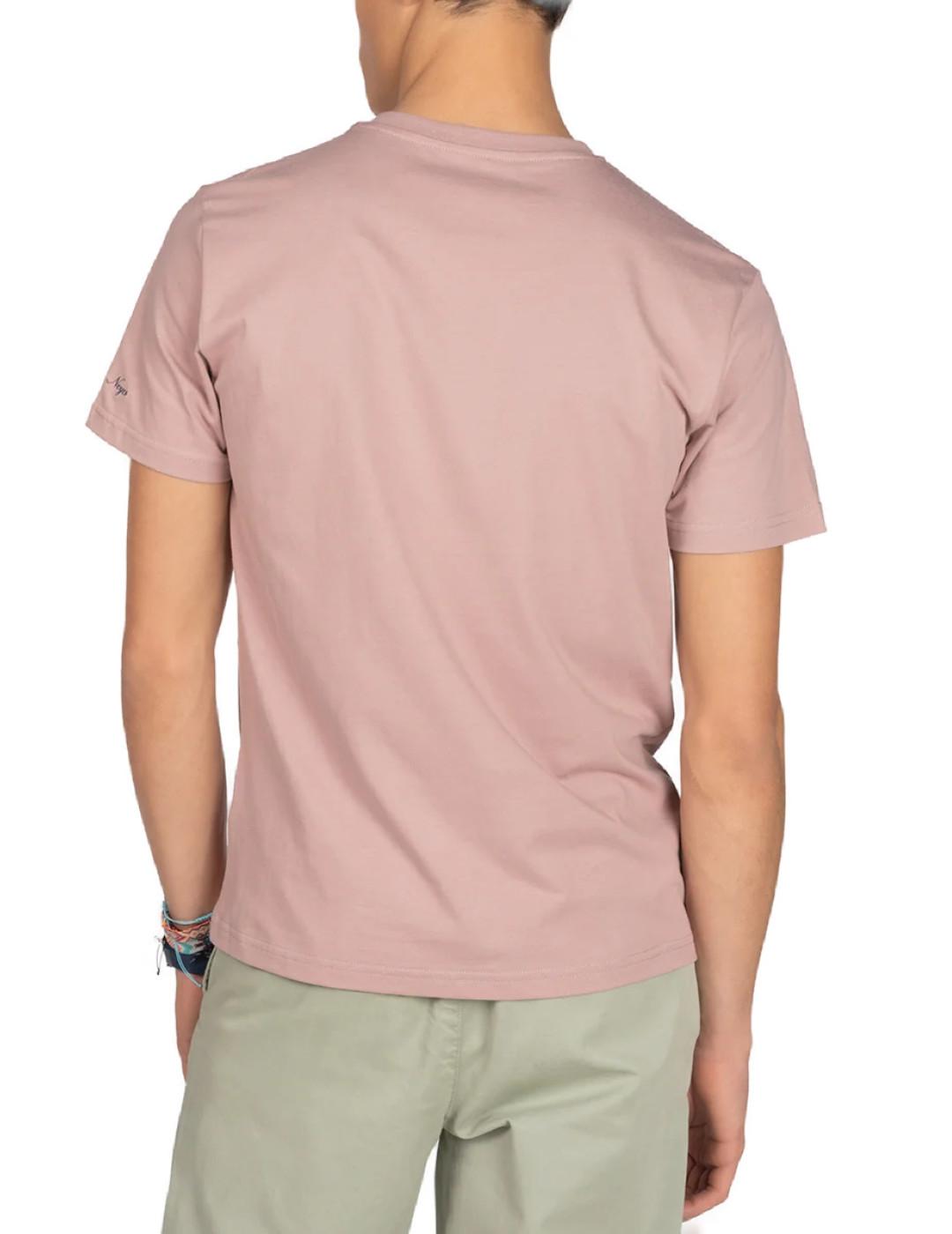 Camiseta Harper Paradise rosa manga corta para hombre