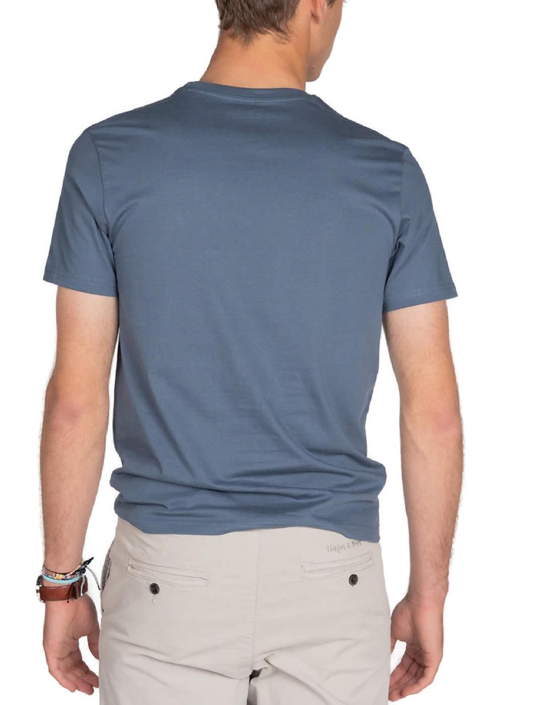 Camiseta Harper&Neyer new england azul manga corta de hombre
