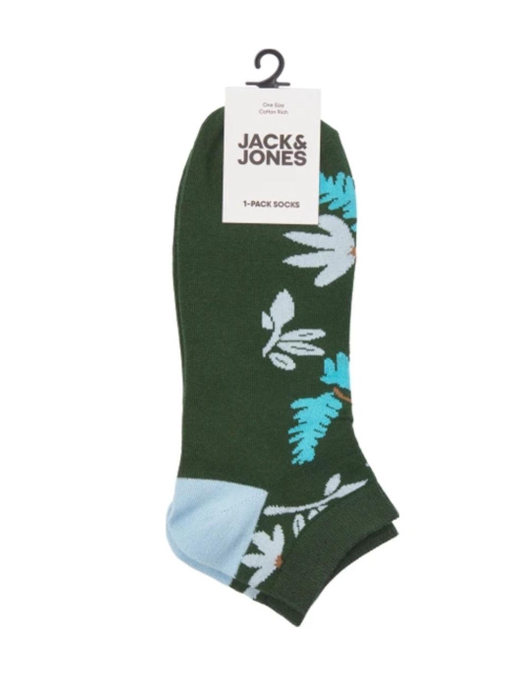 Calcetines Jack&Jones Recce verdes bajos para hombre