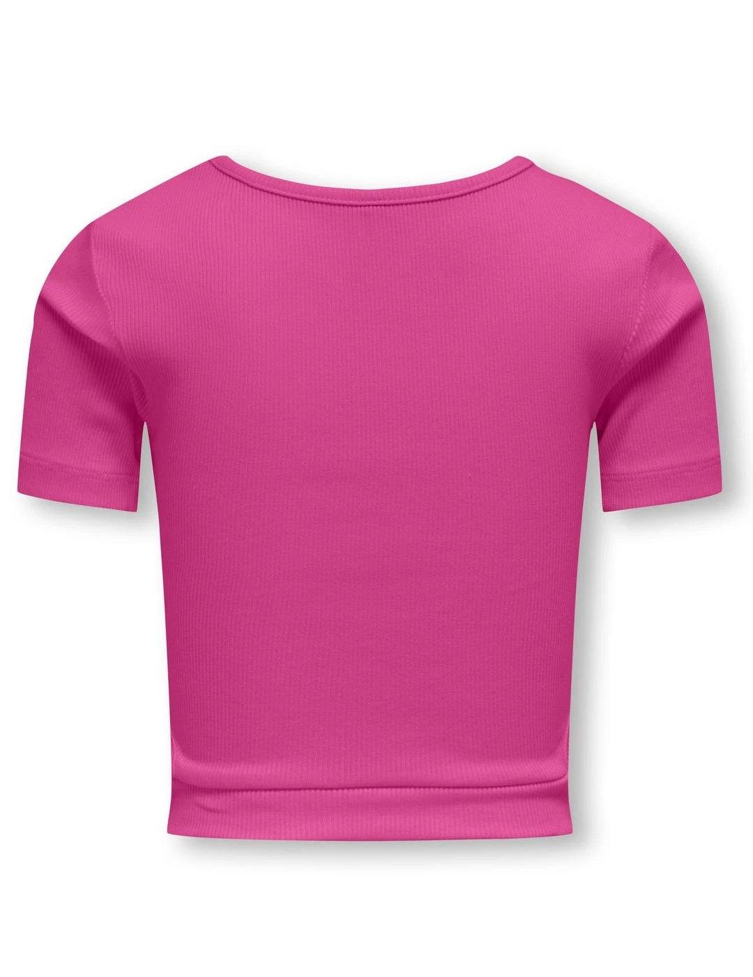 Camiseta Only Kids Nessa rosa manga corta para niña