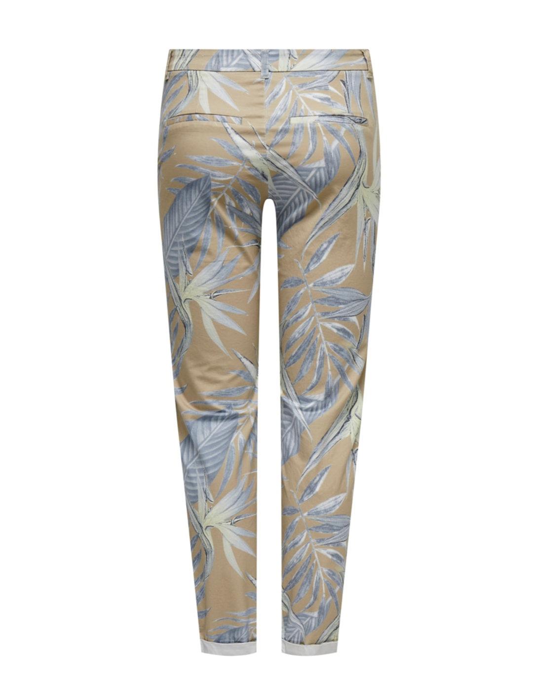 Pantalón Only Bianca beige estampado slim de mujer