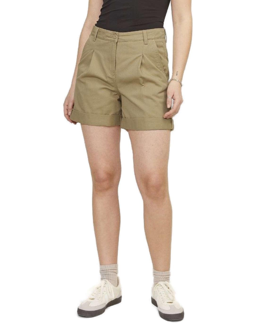 Short JJXX Maddy chino beige slim para mujer