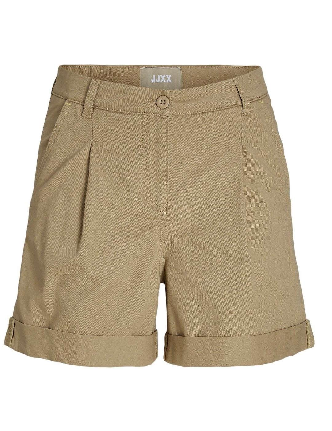 Short JJXX Maddy chino beige slim para mujer