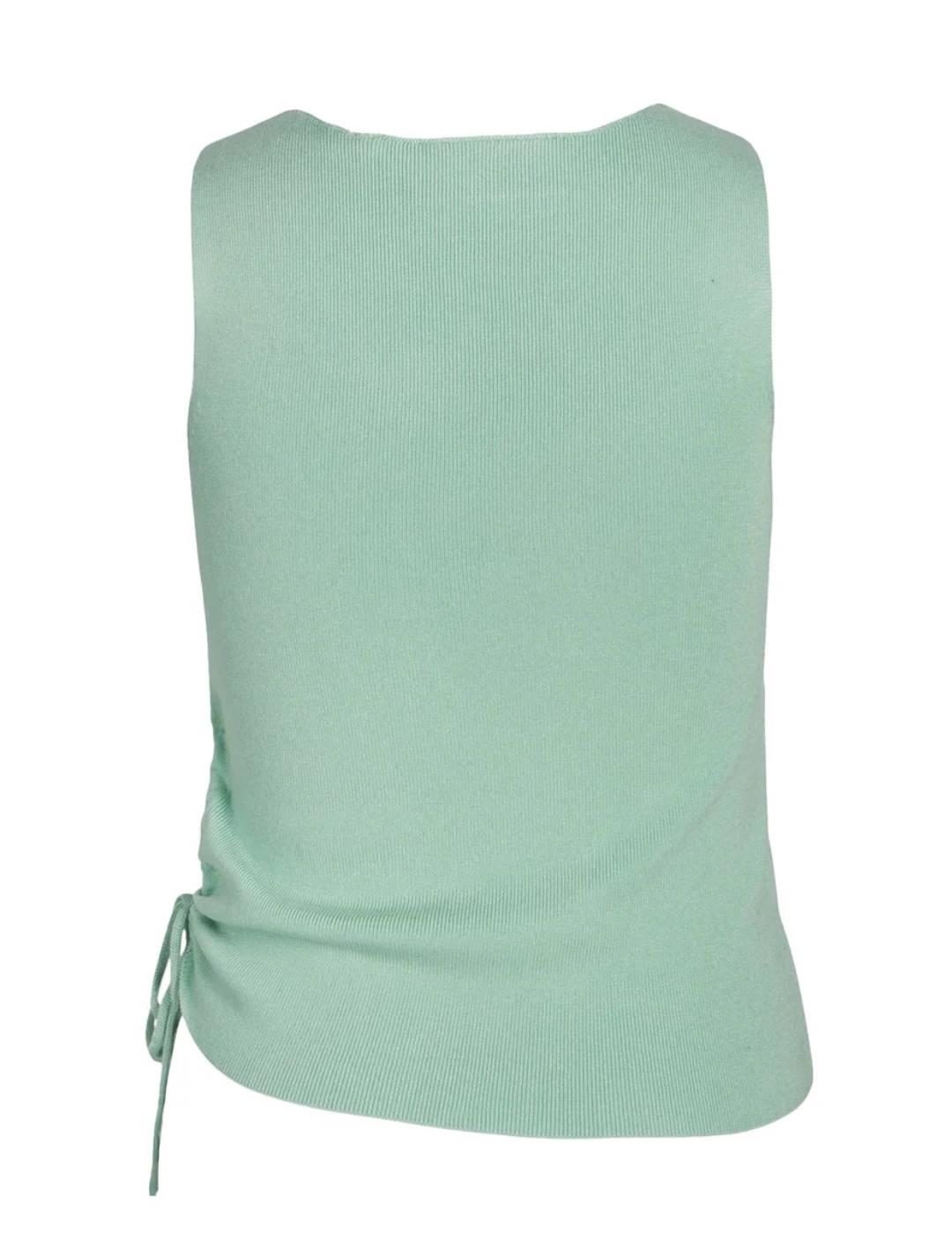 Camiseta JJXX Dahlia verde agua mnaga sisa para mujer