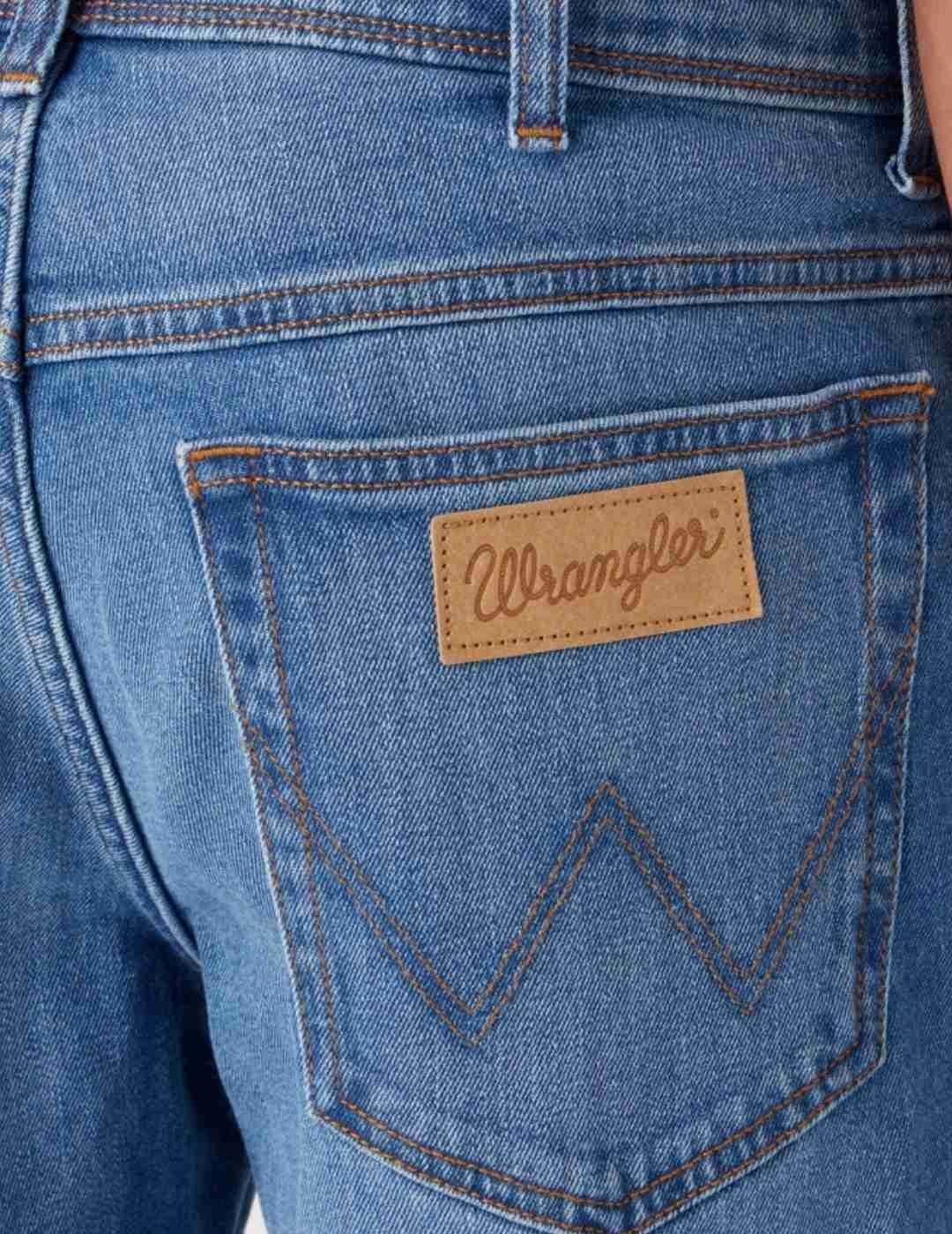 Bermuda vaquera Wrangler Texas azul regular para hombre