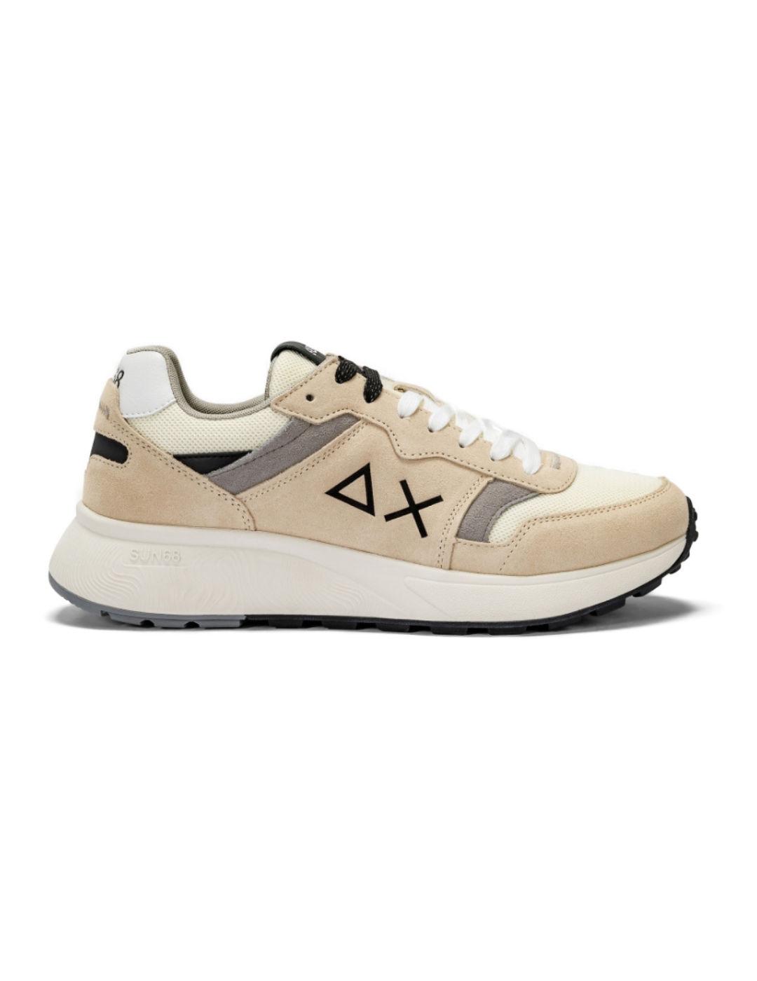 Zapatillas Sun68 Daddy blanco, beige y negro de hombre