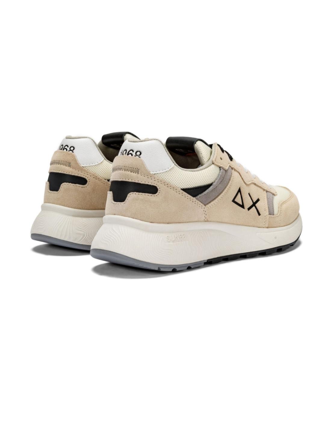 Zapatillas Sun68 Daddy blanco, beige y negro de hombre