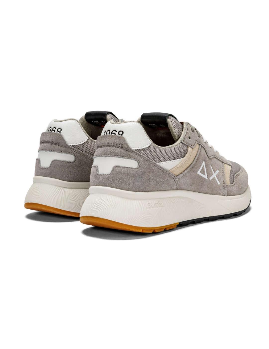 Zapatillas Sun68 Daddy gris y beige para hombre