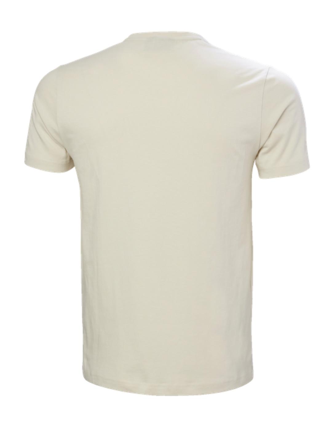 Camiseta Helly Hansen amarillo pastel manga corta de hombre